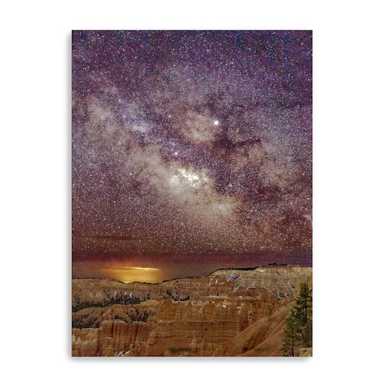 Milky Way over Bryce Canyon (portrait) Canvas Giclee